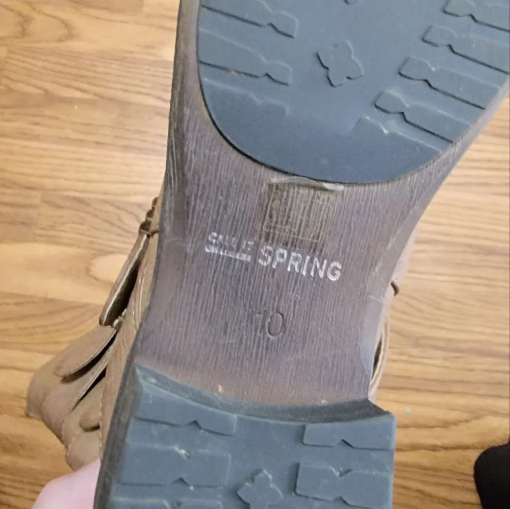 Call It Spring Vegan Leather Boots Size 10 - Picture 8 of 9